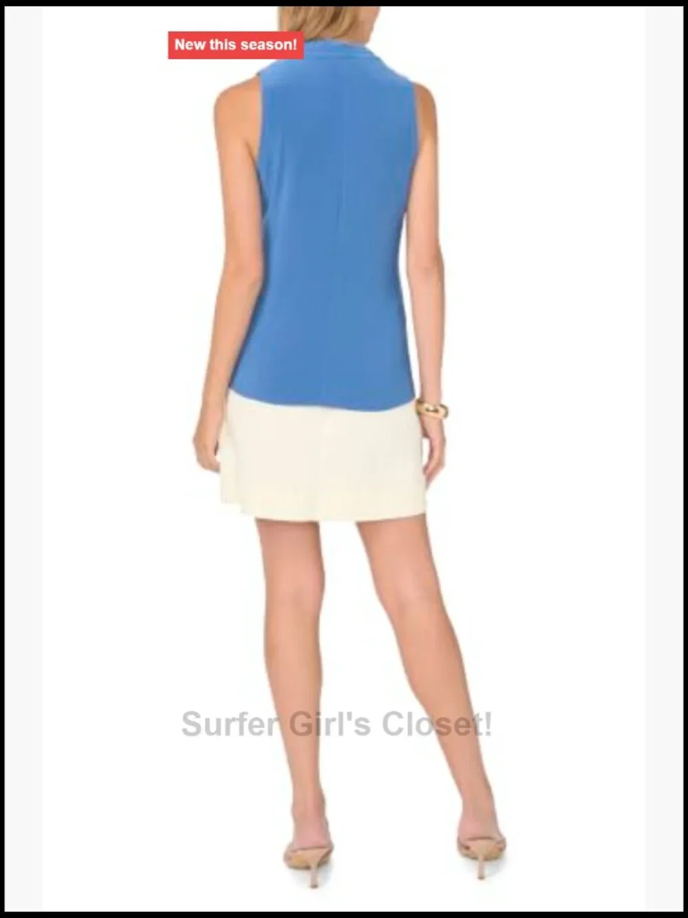 Vince Camuto Women's Sleeveless Wrap Tank Top Polyester